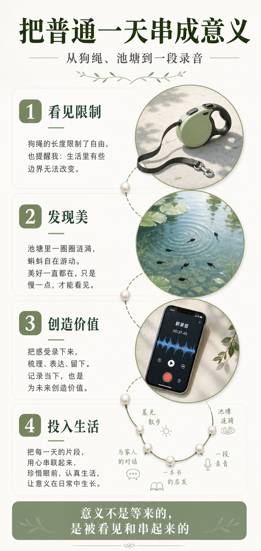 把普通一天串成意义